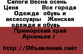 Сапоги Весна осень  › Цена ­ 1 700 - Все города Одежда, обувь и аксессуары » Женская одежда и обувь   . Приморский край,Арсеньев г.